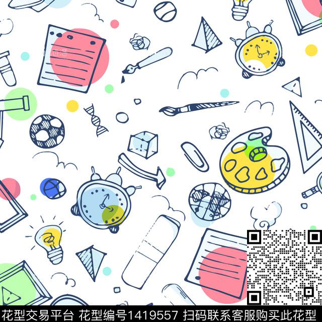 线条简约肌理数码印花华亿平台下载（图片编号: 1419557） - 瓦栏（Walan）