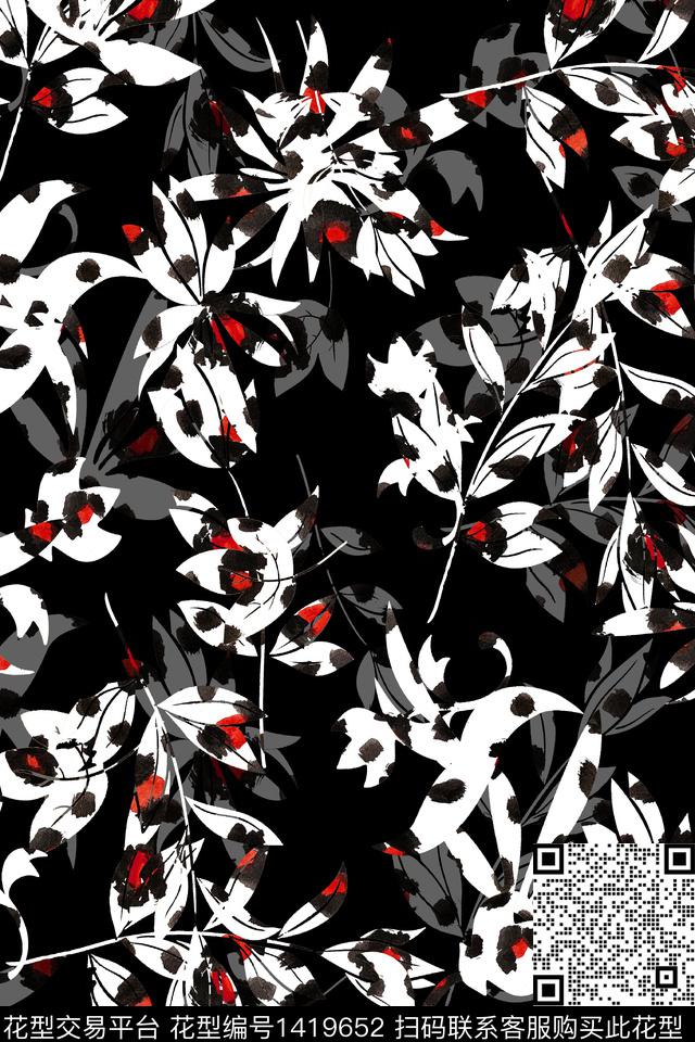 几何简约复古数码印花华亿平台下载（图片编号: 1419652） - 瓦栏（Walan）