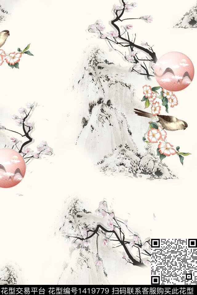 连衣裙女装旗袍传统印花华亿平台下载（图片编号: 1419779） - 瓦栏（Walan）