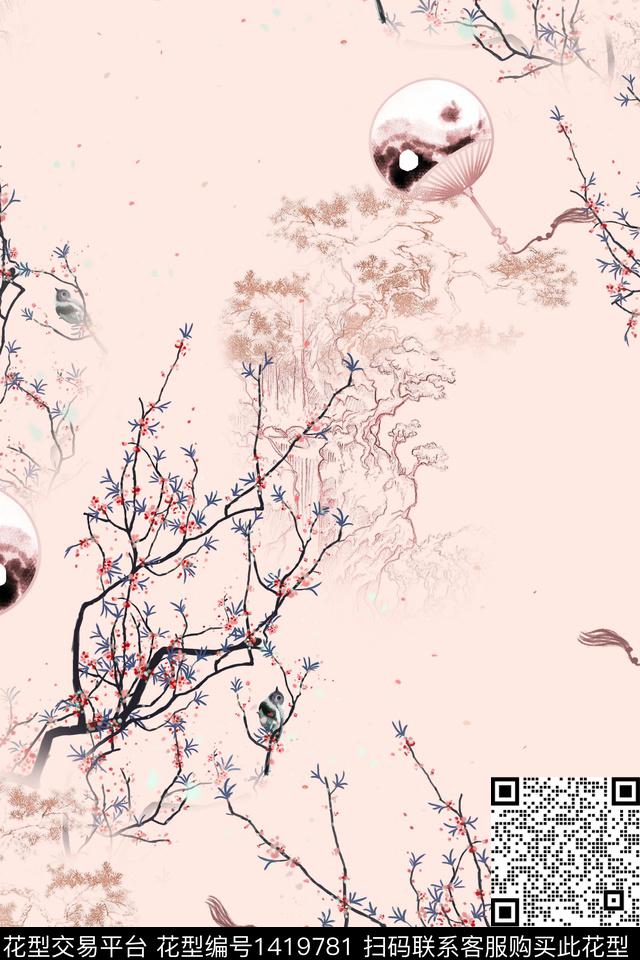 连衣裙女装旗袍传统印花华亿平台下载（图片编号: 1419781） - 瓦栏（Walan）