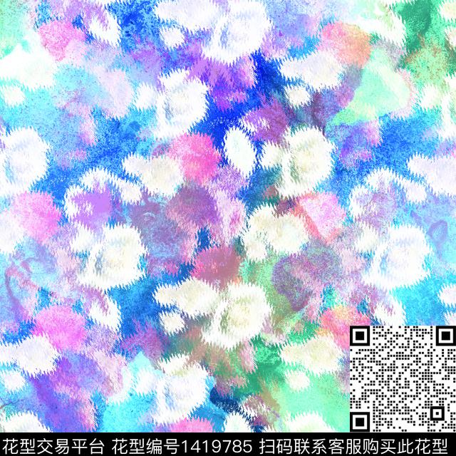 几何渐变大牌风数码印花华亿平台下载（图片编号: 1419785） - 瓦栏（Walan）