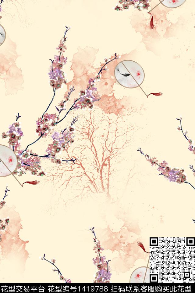 连衣裙女装旗袍传统印花华亿平台下载（图片编号: 1419788） - 瓦栏（Walan）