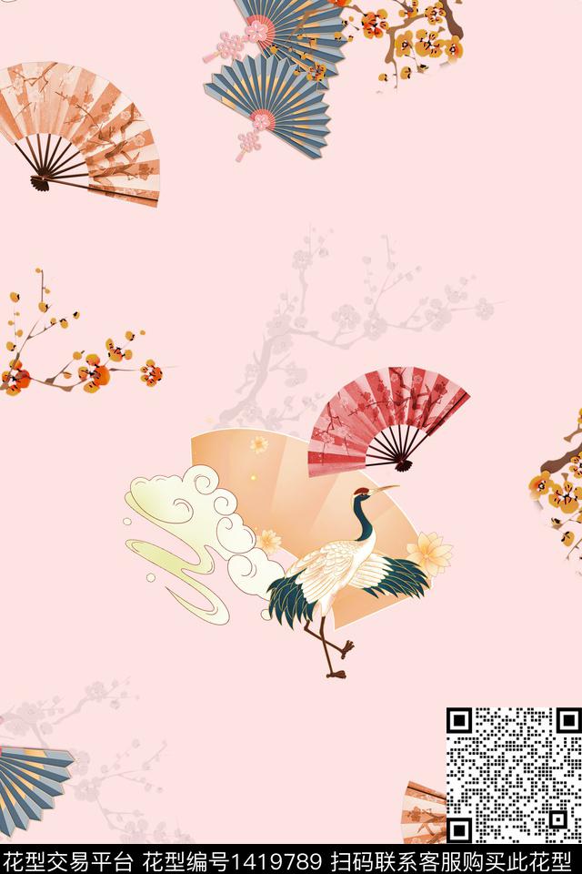 连衣裙女装旗袍传统印花华亿平台下载（图片编号: 1419789） - 瓦栏（Walan）