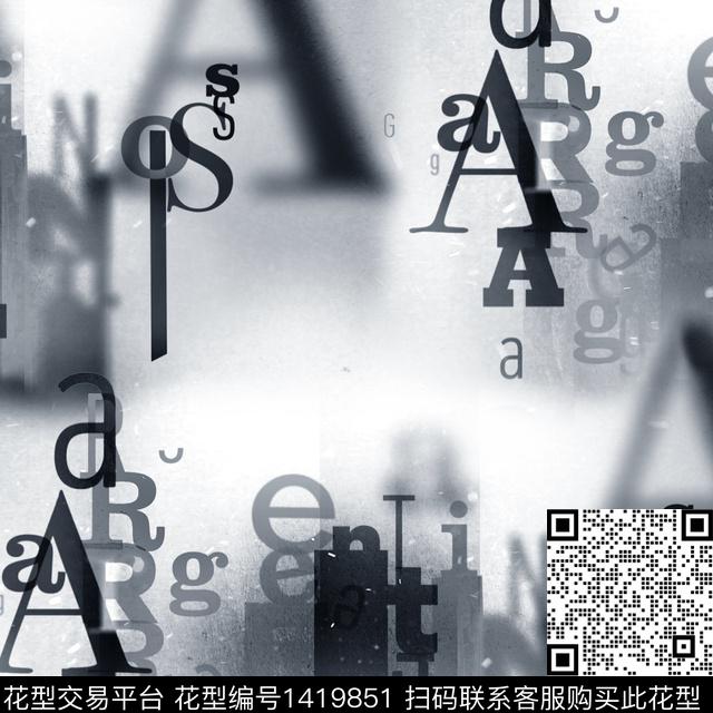 渐变字母防晒衣数码印花华亿平台下载（图片编号: 1419851） - 瓦栏（Walan）
