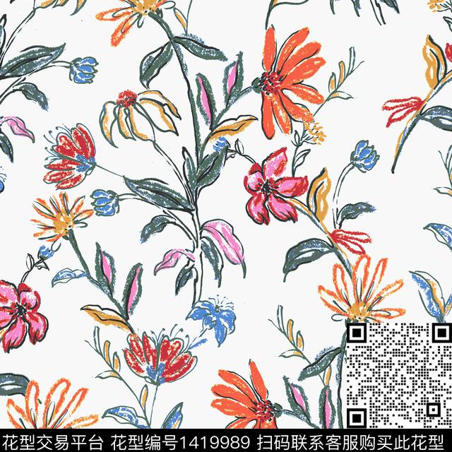 时尚肌理女装传统印花华亿平台下载（图片编号: 1419989） - 瓦栏（Walan）