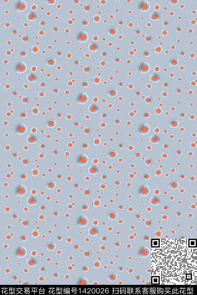 几何女装圆形数码印花华亿平台下载（图片编号: 1420026） - 瓦栏（Walan）