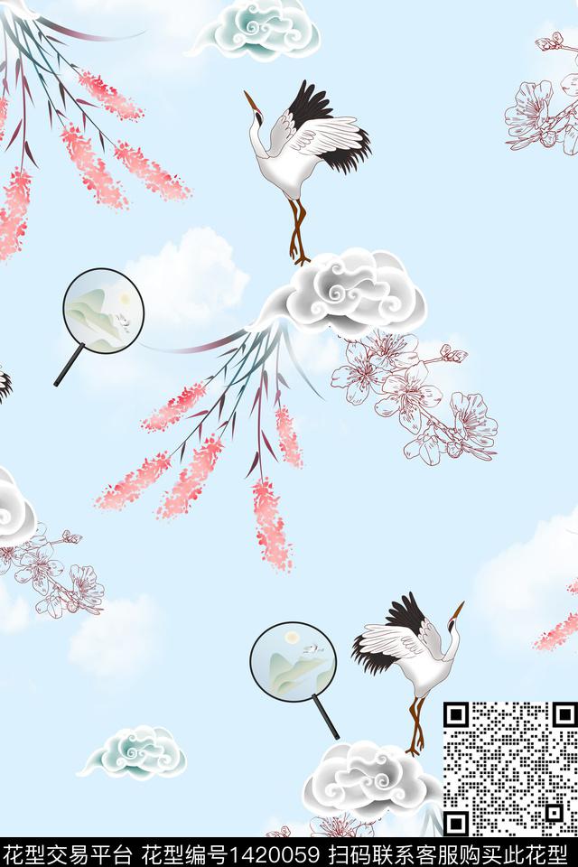 连衣裙女装旗袍传统印花华亿平台下载（图片编号: 1420059） - 瓦栏（Walan）