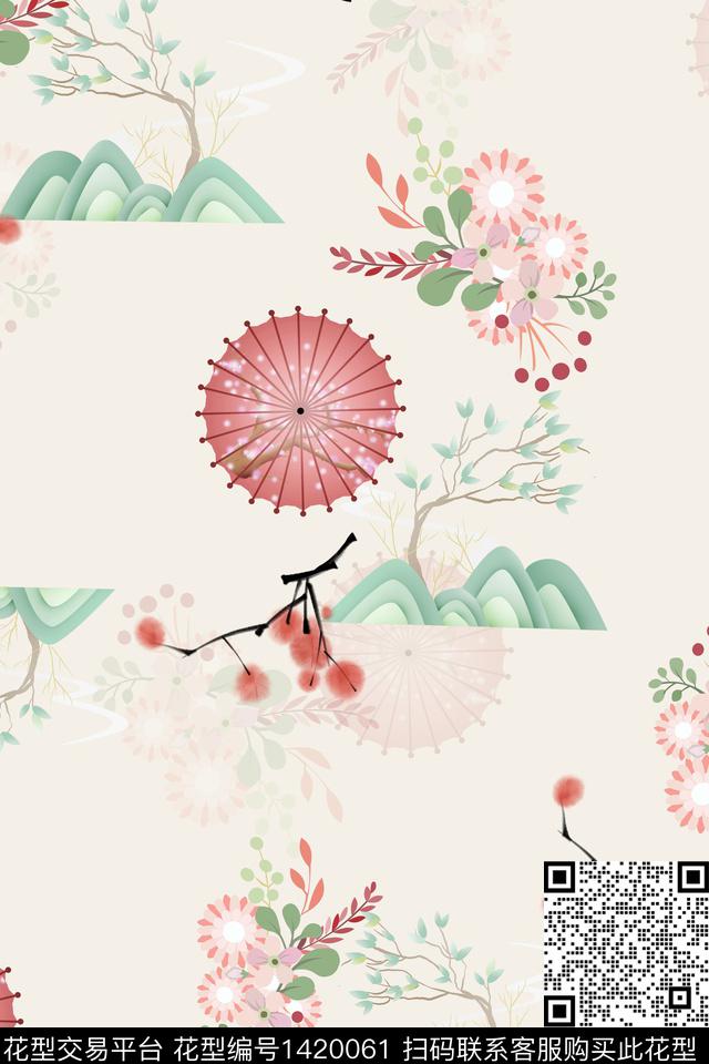 连衣裙女装旗袍传统印花华亿平台下载（图片编号: 1420061） - 瓦栏（Walan）