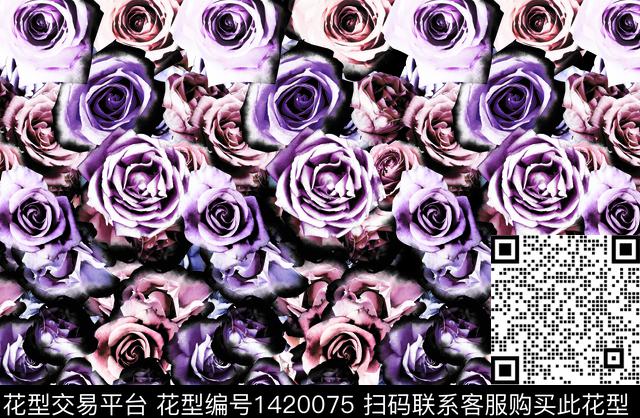 简约复古热带华亿平台数码印花华亿平台下载（图片编号: 1420075） - 瓦栏（Walan）