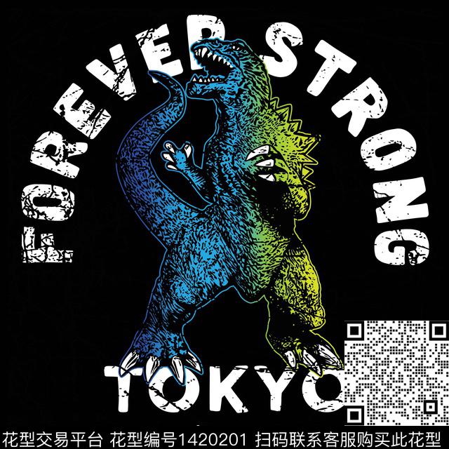 大牌风趣味潮牌数码印花华亿平台下载（图片编号: 1420201） - 瓦栏（Walan）