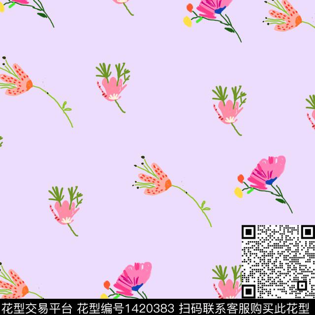 数码华亿平台花卉小碎花数码印花华亿平台下载（图片编号: 1420383） - 瓦栏（Walan）