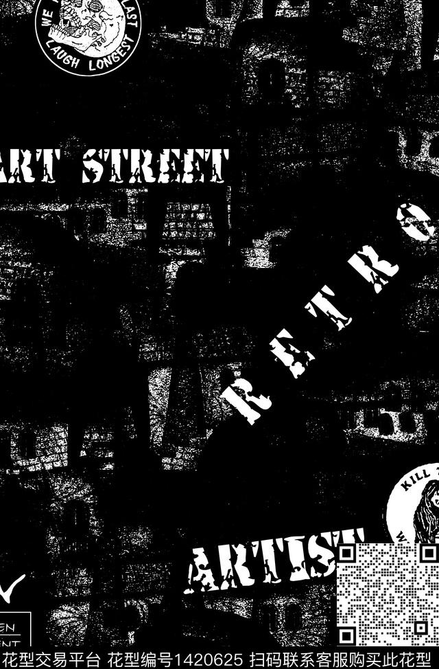 字母大牌风潮牌传统印花华亿平台下载（图片编号: 1420625） - 瓦栏（Walan）