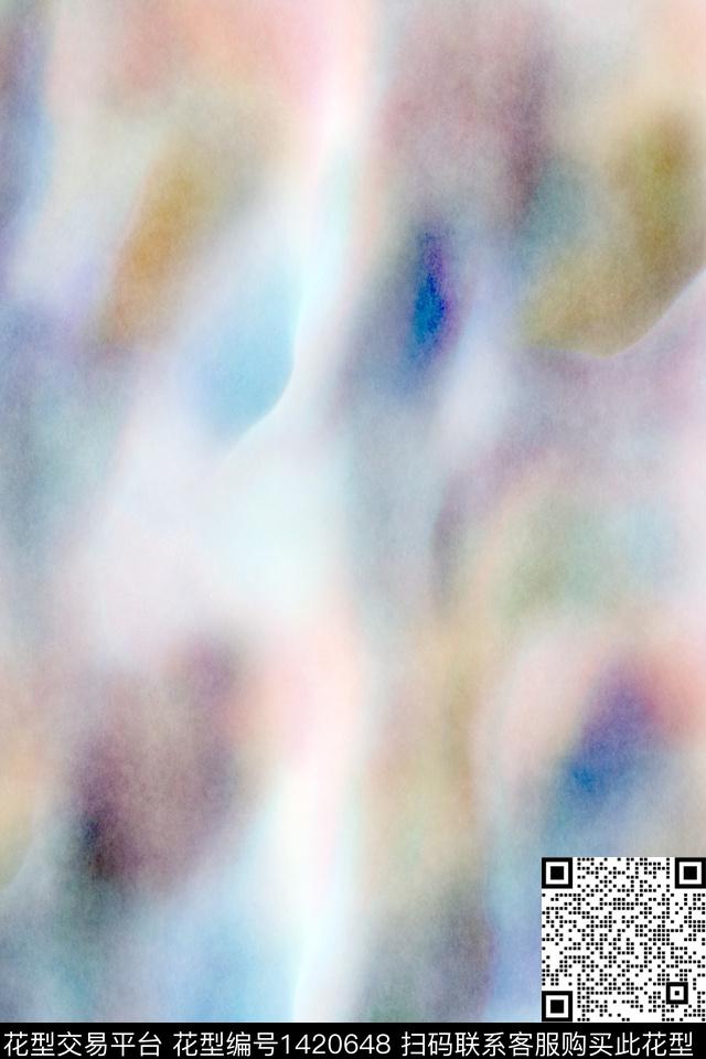 炫彩肌理水彩传统印花华亿平台下载（图片编号: 1420648） - 瓦栏（Walan）