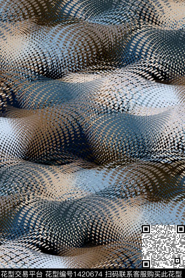 抽象男装户外家居服传统印花华亿平台下载（图片编号: 1420674） - 瓦栏（Walan）