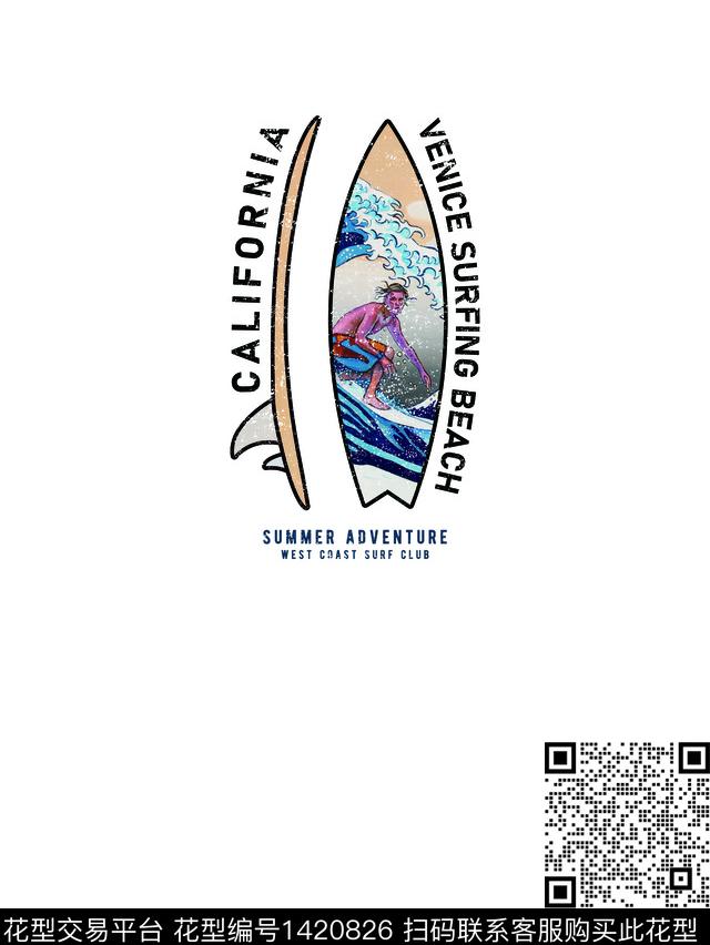 男装春夏华亿平台海浪数码印花华亿平台下载（图片编号: 1420826） - 瓦栏（Walan）