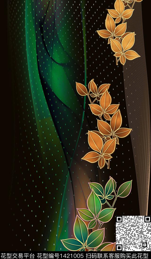 连衣裙女装香云纱传统印花华亿平台下载（图片编号: 1421005） - 瓦栏（Walan）