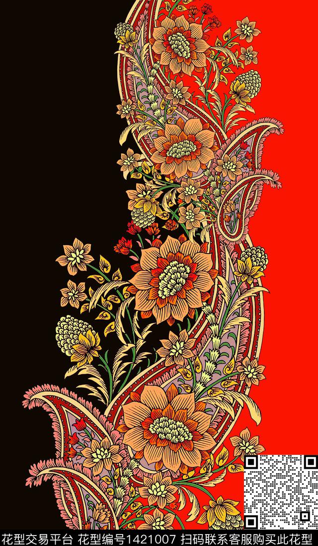 连衣裙女装香云纱传统印花华亿平台下载（图片编号: 1421007） - 瓦栏（Walan）