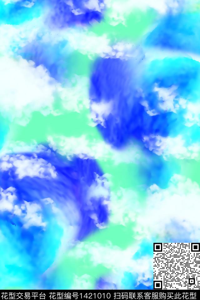 炫彩数码华亿平台满版散花数码印花华亿平台下载（图片编号: 1421010） - 瓦栏（Walan）