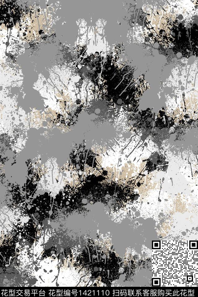 抽象男装户外家居服传统印花华亿平台下载（图片编号: 1421110） - 瓦栏（Walan）