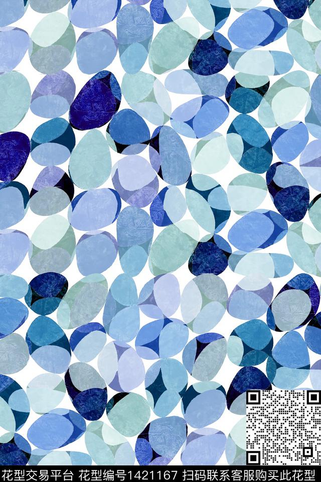 几何肌理复古数码印花华亿平台下载（图片编号: 1421167） - 瓦栏（Walan）
