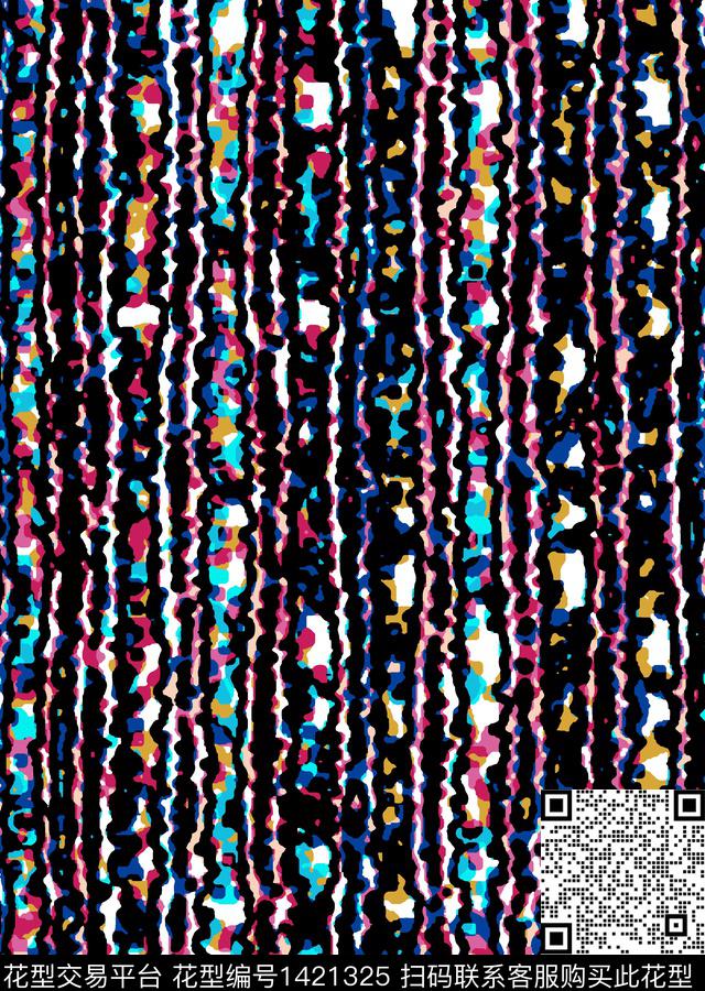 时尚肌理女装传统印花华亿平台下载（图片编号: 1421325） - 瓦栏（Walan）