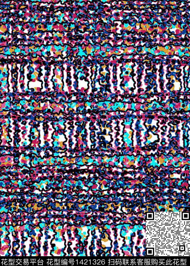 时尚肌理女装传统印花华亿平台下载（图片编号: 1421326） - 瓦栏（Walan）