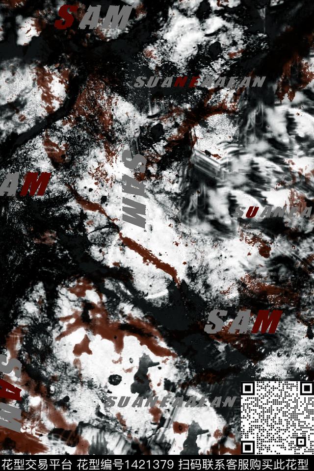 几何纸印花大牌风传统印花华亿平台下载（图片编号: 1421379） - 瓦栏（Walan）