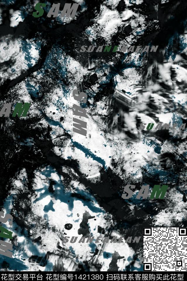 几何纸印花大牌风传统印花华亿平台下载（图片编号: 1421380） - 瓦栏（Walan）
