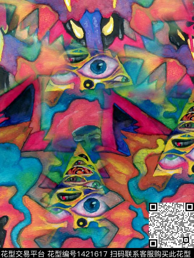 数码华亿平台复古大牌风数码印花华亿平台下载（图片编号: 1421617） - 瓦栏（Walan）