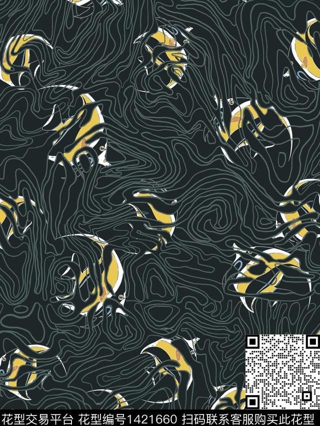 男装满版花字母男装数码印花华亿平台下载（图片编号: 1421660） - 瓦栏（Walan）