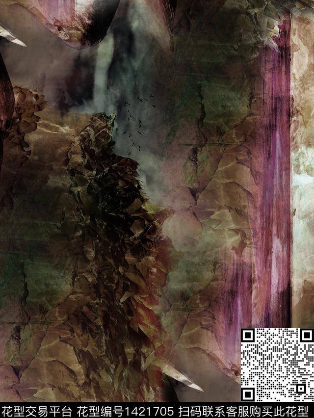 数码华亿平台复古大牌风数码印花华亿平台下载（图片编号: 1421705） - 瓦栏（Walan）