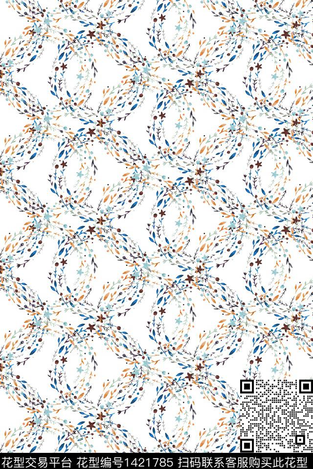 大牌风小清新小碎花数码印花华亿平台下载（图片编号: 1421785） - 瓦栏（Walan）