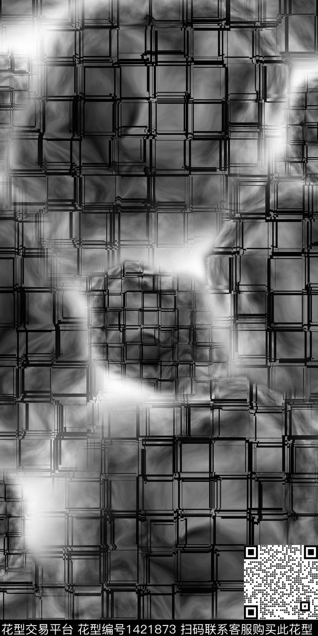 几何大牌风抽象传统印花华亿平台下载（图片编号: 1421873） - 瓦栏（Walan）