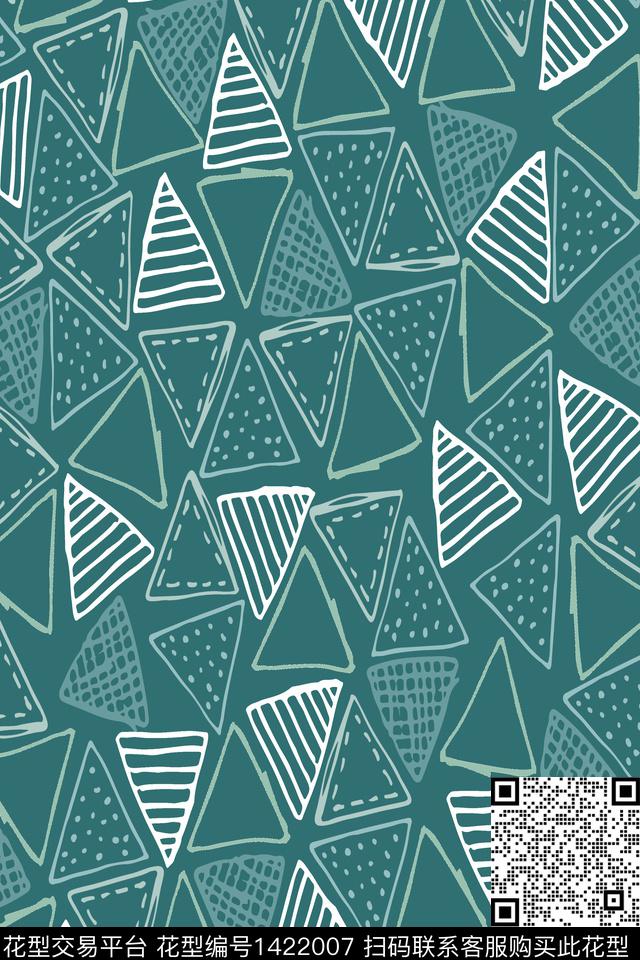 大牌风绿色简约数码印花华亿平台下载（图片编号: 1422007） - 瓦栏（Walan）