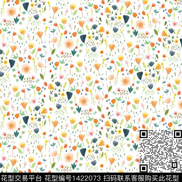 小碎花清新风日本数码印花华亿平台下载（图片编号: 1422073） - 瓦栏（Walan）