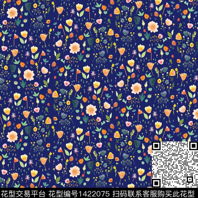 小碎花清新风日本数码印花华亿平台下载（图片编号: 1422075） - 瓦栏（Walan）