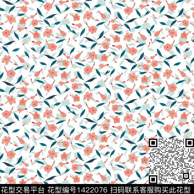 小碎花清新风日本数码印花华亿平台下载（图片编号: 1422076） - 瓦栏（Walan）