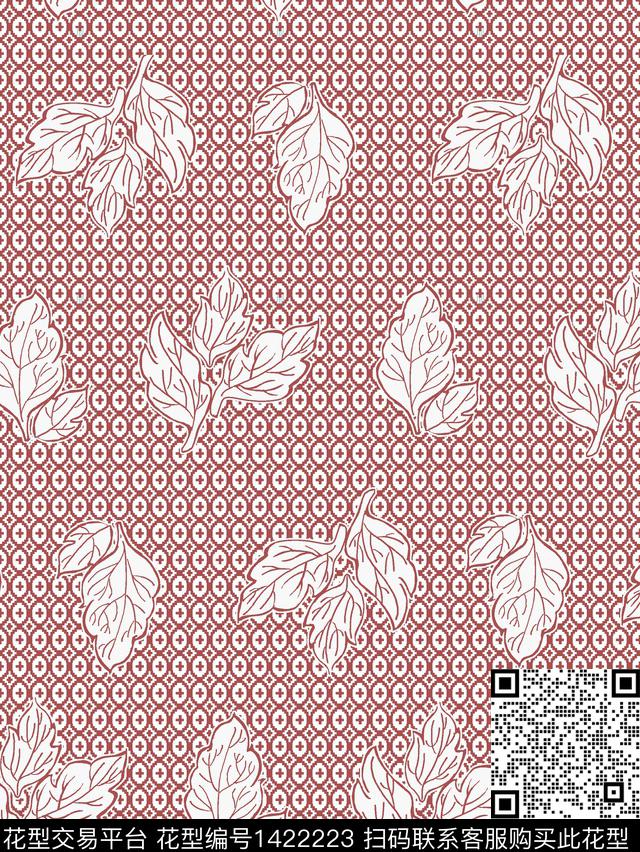 时尚肌理女装传统印花华亿平台下载（图片编号: 1422223） - 瓦栏（Walan）