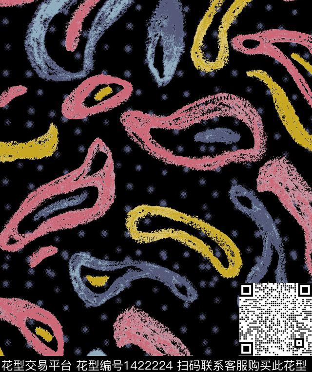 时尚肌理女装传统印花华亿平台下载（图片编号: 1422224） - 瓦栏（Walan）