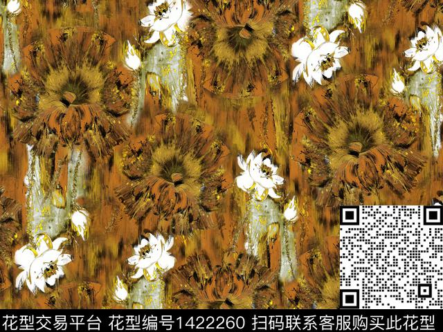 时尚花卉大牌风传统印花华亿平台下载（图片编号: 1422260） - 瓦栏（Walan）