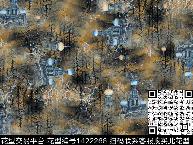 时尚花卉大牌风传统印花华亿平台下载（图片编号: 1422266） - 瓦栏（Walan）