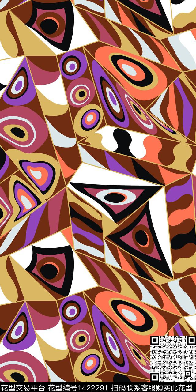 时尚花卉雪纺传统印花华亿平台下载（图片编号: 1422291） - 瓦栏（Walan）