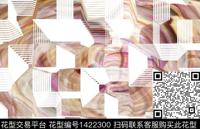 几何时尚大牌风传统印花华亿平台下载（图片编号: 1422300） - 瓦栏（Walan）