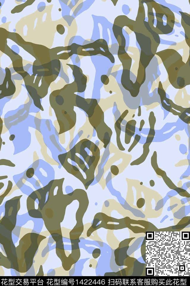 几何女装抽象数码印花华亿平台下载（图片编号: 1422446） - 瓦栏（Walan）