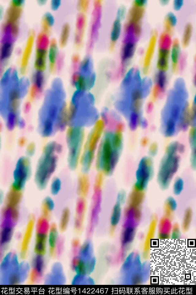 几何女装抽象数码印花华亿平台下载（图片编号: 1422467） - 瓦栏（Walan）