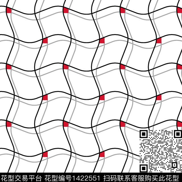 几何时尚抽象传统印花华亿平台下载（图片编号: 1422551） - 瓦栏（Walan）