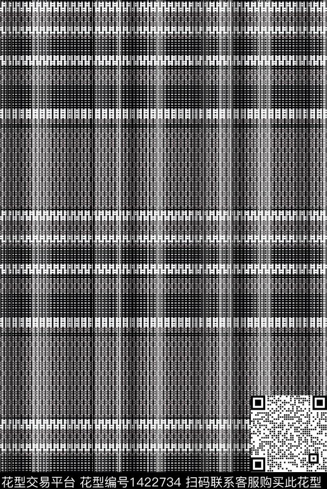 线条数码华亿平台格子数码印花华亿平台下载（图片编号: 1422734） - 瓦栏（Walan）