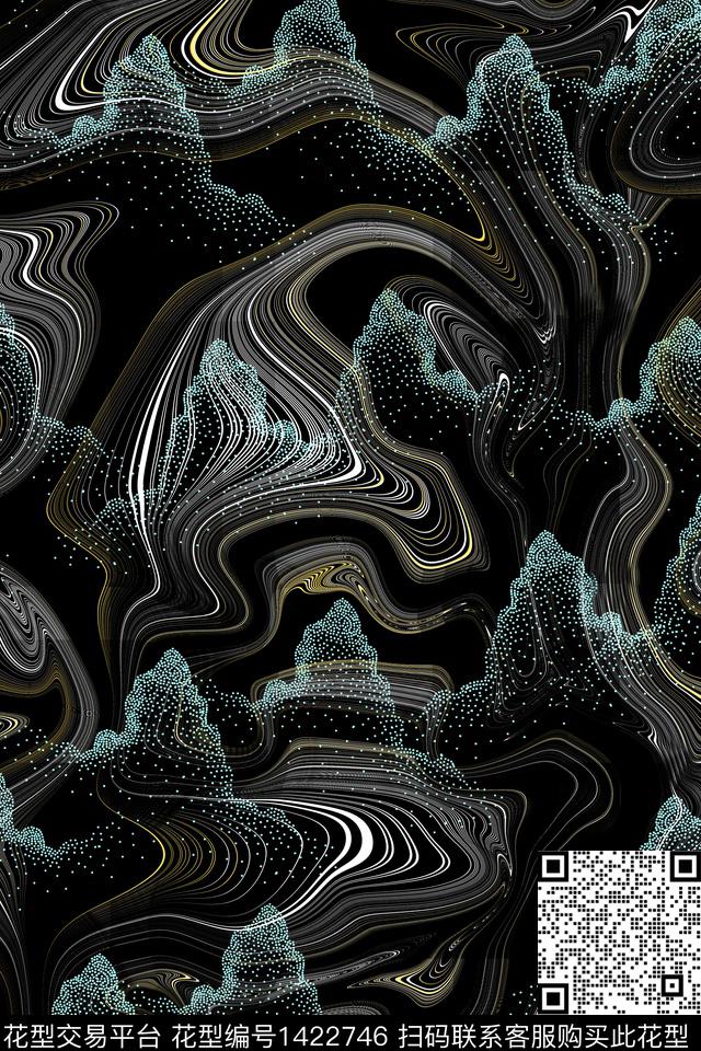 线条数码华亿平台肌理数码印花华亿平台下载（图片编号: 1422746） - 瓦栏（Walan）