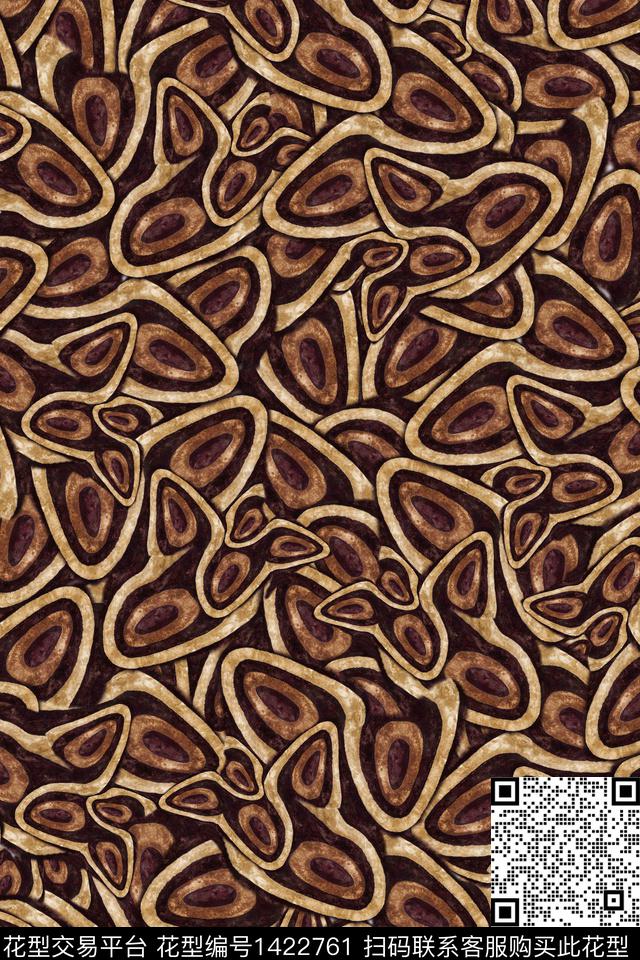 肌理中老年花纹数码印花华亿平台下载（图片编号: 1422761） - 瓦栏（Walan）