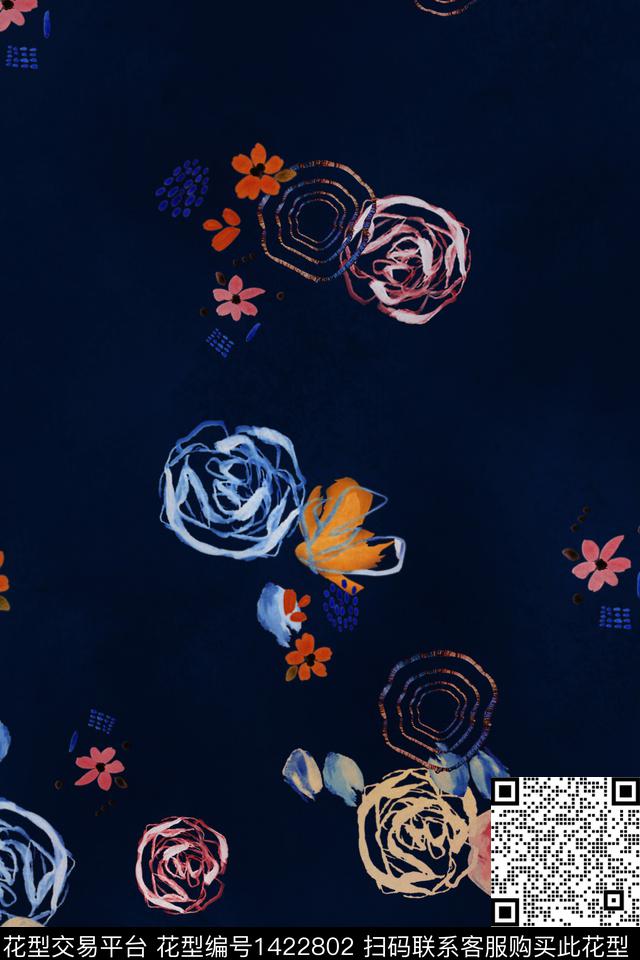 几何烂花华亿平台简约数码印花华亿平台下载（图片编号: 1422802） - 瓦栏（Walan）